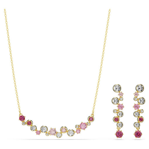 Swarovski smykkesett Constella set Mixed cuts, Multicolored, Gold-tone plated - 5722542