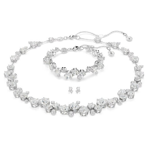 Swarovski smykkesett Constella set Mixed cuts, White, Rhodium plated - 5738285