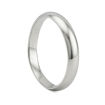 Giftering i platina 950, 3.5 mm. RUBIN modell 803  - 1135