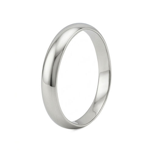 Giftering i hvitt gull 14kt, 3.5 mm. RUBIN modell 803 - 1535