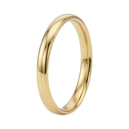 Giftering i gult gull 14kt, 3.5 mm. RUBIN modell 803 - 1435
