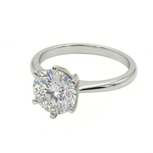 Forlovelsesring i hvitt gull med lab grown diamant 3,00ct  River (F) VS1 - LG621426846