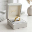 Giftering i gult gull 14kt, 6 mm. RUBIN modell 803 –1460
