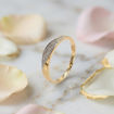 Gullring  gult gull 14 kt med zirkonia - coc120124
