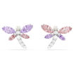 Swarovski øredobber Ariana Grande x Swarovski stud earrings Mixed cuts, Dragonfly, Multicolored, Rhodium plated - 5737371