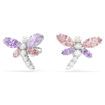 Swarovski øredobber Ariana Grande x Swarovski stud earrings Mixed cuts, Dragonfly, Multicolored, Rhodium plated - 5737371