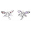 Swarovski øredobber Ariana Grande x Swarovski stud earrings Mixed cuts, Dragonfly, Multicolored, Rhodium plated - 5737371