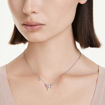 Swarovski smykke Ariana Grande x Swarovski pendant Mixed cuts, Dragonfly, Multicolored, Rhodium plated - 5737383