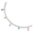 Swarovski collier Ariana Grande x Swarovski necklace Mixed cuts, Multicolored, Rhodium plated - 5737422