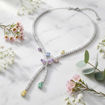 Swarovski collier Ariana Grande x Swarovski necklace Mixed cuts, Dragonfly, Multicolored, Rhodium plated - 5737424
