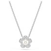 Swarovski smykkesett Ariana Grande x Swarovski set Crystal pearl, Round cut, Flower, White, Rhodium plated - 5749180