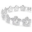 Swarovski armbånd Ariana Grande x Swarovski bracelet Round cut, Flower, White, Rhodium plated - 5749182