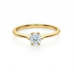 	Diamantring forlovelsesring 0,40 ct i 14kt gult gull. Aida -180160400