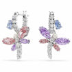 Swarovski øredobber Ariana Grande x Swarovski drop earrings Mixed cuts, Dragonfly, Multicolored, Rhodium plated - 5749185