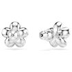 Swarovski øredobber Ariana Grande x Swarovski stud earrings Crystal Pearl, Round cut, Flower, White, Rhodium plated - 5756098