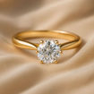 Forlovelsesring med Lab Grown diamant i 0.70 ct og River VS - LG0701807gg