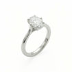 Forlovelsesring med Oval Lab Grown diamant i 0.72 ct og River (D) -VS1 - LG072HG
