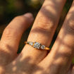 Diamantring - forlovelsesring i gult gull med  0,22ct W-Si - Bur538279