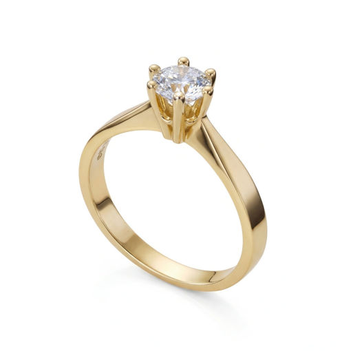 Forlovelsesring Margrete med Oval Lab Grown diamant i 0,40 ct og River (D) -VS1 - LAB1611640RVGU