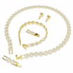 	Swarovski smykkesett Una Angelic set Set (3), Round cut, White, Gold-tone plated - 5750619