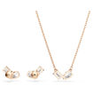 Swarovski smykkesett Mesmera set Pear cut, Octagon cut, White, Rose gold-tone plated - 5734246