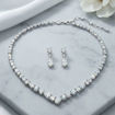 Swarovski smykkesett Tennis Deluxe V Mixed, hvitt - 5575495
