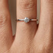 Diamantring forlovelsesring  0,30 ct i 14kt gull. Aida - 18016030