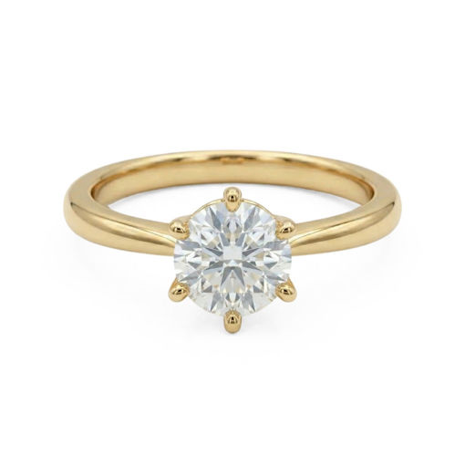 Diamantring forlovelsesring 1 ct i 14kt gull. Diona - 18001100