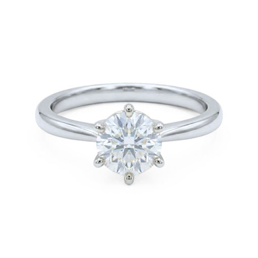 Forlovelsesring i hvitt gull med lab grown diamant 1,00 ct River (E) - VVS2. Diona - 18001100LG