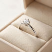 Diamantring forlovelsesring 0,50 ct i 14kt gull. Diona -18001050
