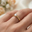 Diamantring forlovelsesring 0,50 ct i 14kt gull. Diona -18001050