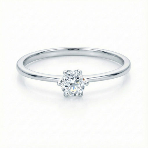 Diamantring forlovelsesring 0,30 ct TW-VS2 i 14kt hvitt gull. Aida - 180160309