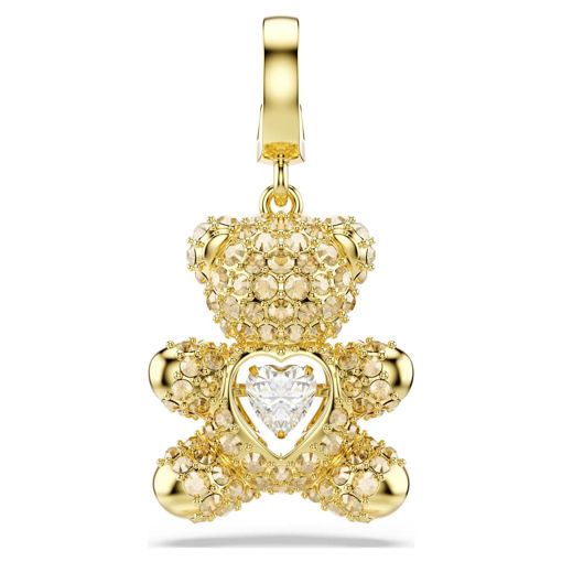 Swarovski smykke Idyllia charm Mixed cuts, Teddy, Gold tone, Gold-tone plated - 5743147