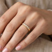 Iselin alliansering i gult gull med diamanter - 85050100