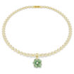 Swarovski smykke Idyllia charm Clover, Green, Gold-tone plated - 5743130