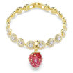 Swarovski smykke Idyllia charm Mixed cuts, Strawberry, Red, Gold-tone plated - 5743136