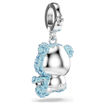 Swarovski smykke Idyllia charm Mixed cuts, Teddy, Blue, Rhodium plated - 5750253