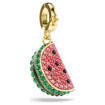 Swarovski smykke Idyllia charm Mixed cuts, Watermelon, Multicolored, Gold-tone plated - 5743134