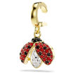 Swarovski smykke Idyllia charm Mixed cuts, Ladybug, Red, Gold-tone plated - 5743138