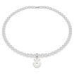 Swarovski smykke Idyllia charm Mixed cuts, Pearl-colored coating, Heart, White, Rhodium plated - 5742960
