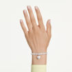 Swarovski smykke Idyllia charm Mixed cuts, Pearl-colored coating, Heart, White, Rhodium plated - 5742960