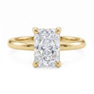 Forlovelsesring med Lab Grown Radiant 1,5 carat River (D)VVS2 i gult gull 14kt - HR0726150rdLG