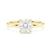 Forlovelsesring med Lab Grown Cushiun Lab diamant 1 ct River(D)VS1 med 0,06ct TW-VS i hidden halo - ΗR0725100cuLG