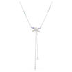 Swarovski collier Ariana Grande x Swarovski Y necklace Mixed cuts, Dragonfly, Multicolored, Rhodium plated - 5749183