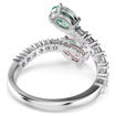 Swarovski Ariana Grande x Swarovski open ring Mixed cuts, Multicolored, Rhodium plated - 5737372