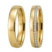 Gifteringer i gult gull 14 kt, 4 mm. GERSTNER - 200800