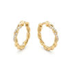 Gulløringer 14kt gull med diamanter 0,09ct W-Si - coc3700538