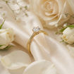 Diamantring forlovelsesring  0,50 ct i 14kt gult gull. Aida -18016050gg