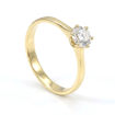 Diamantring forlovelsesring  0,50 ct i 14kt gult gull. Aida -18016050gg