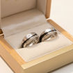 Gifteringer med carbon, diam. 0.035 ct, 6 mm. Carbon - 4806511